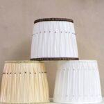 soft back new design pleated fabric lamp shades