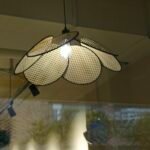 rattan wicker lamp shade for pendant lights
