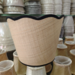 Rffia fabric lamp shade made in China MEGA lampshade factory