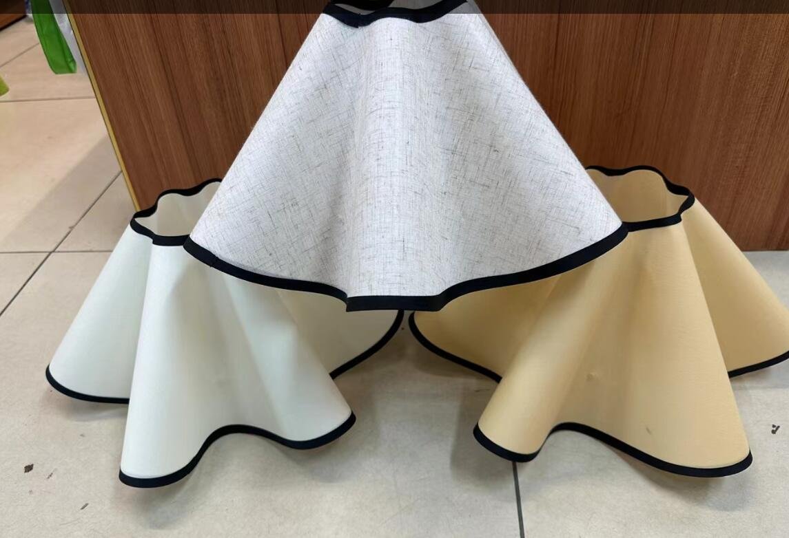 ručno izrađena tkanina svjetiljka nijansa novi dizajn Francuska stil cvijet nijansa pogled dizajn tkanina abažur