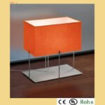 rectangle orange fabric lamp shade made in China for modern table lamp from MEGAFITTING LAMP AND SHADE COMPANY